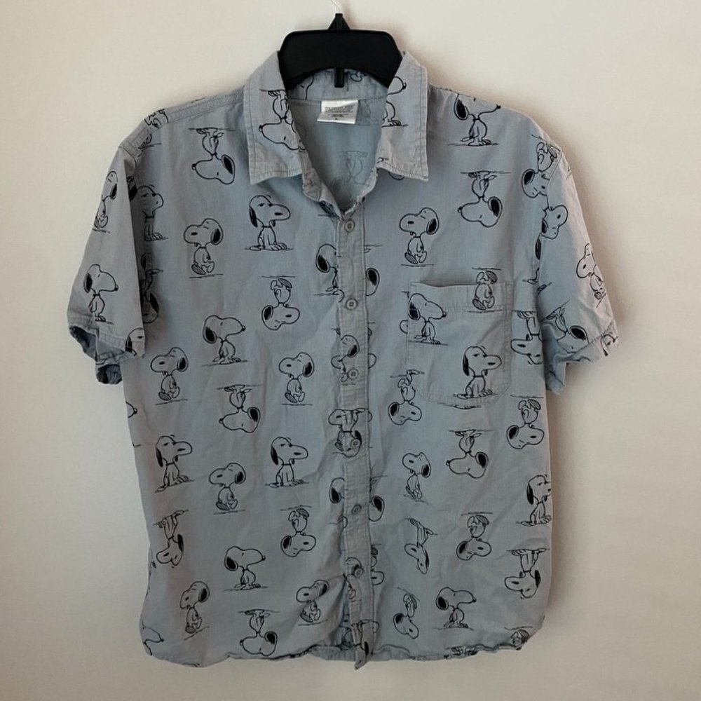 Peanuts Snoopy Button Up Shirt